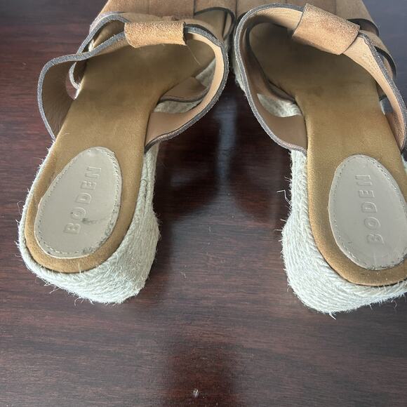 Boden Women's Size 42 US 11 Suede Leather Platform Platform Sandal Heel - Picture 6 of 9